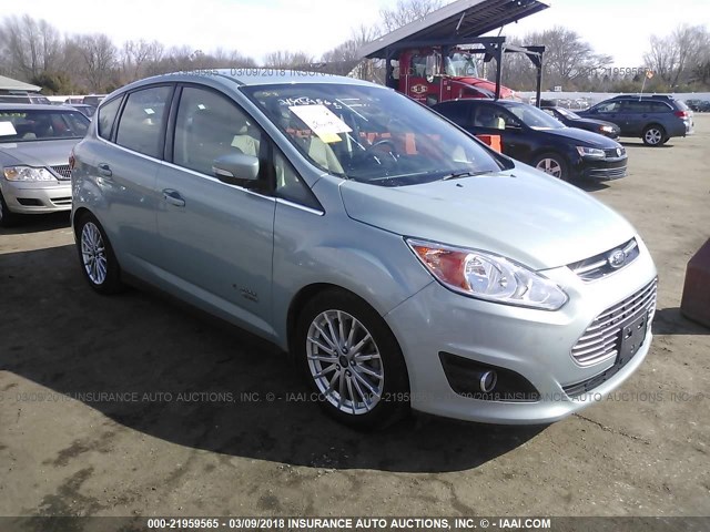 1FADP5CU5DL547252 - 2013 FORD C-MAX PREMIUM Light Blue photo 1