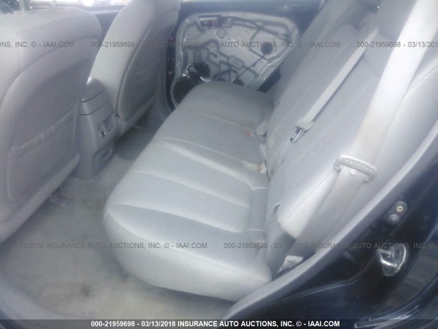 5NMSH13E37H098076 - 2007 HYUNDAI SANTA FE SE/LIMITED BLUE photo 8