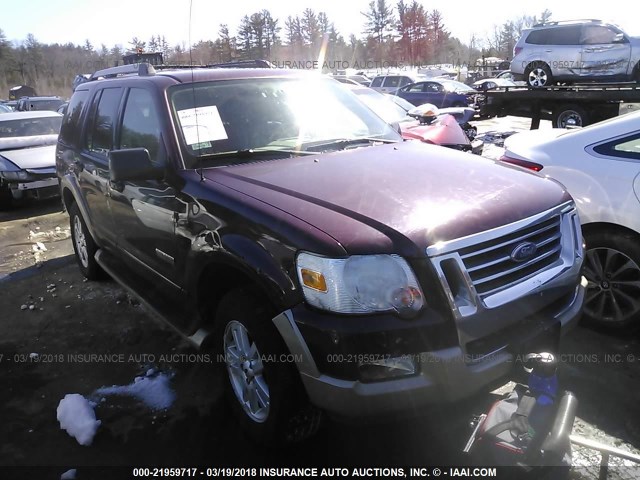 1FMEU74E96UA79237 - 2006 FORD EXPLORER EDDIE BAUER MAROON photo 1