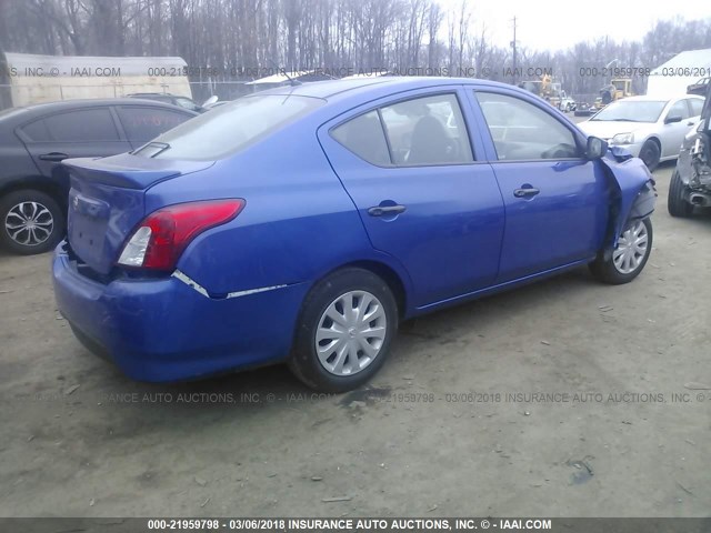 3N1CN7AP0HL825878 - 2017 NISSAN VERSA S/S PLUS/SV/SL BLUE photo 4