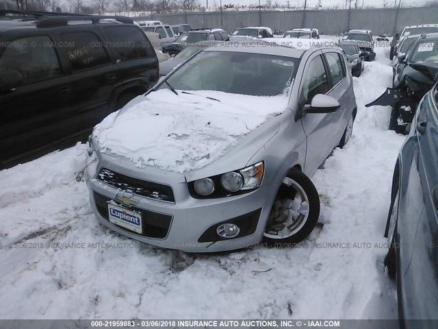 1G1JF6SBXC4125615 - 2012 CHEVROLET SONIC LTZ SILVER photo 2