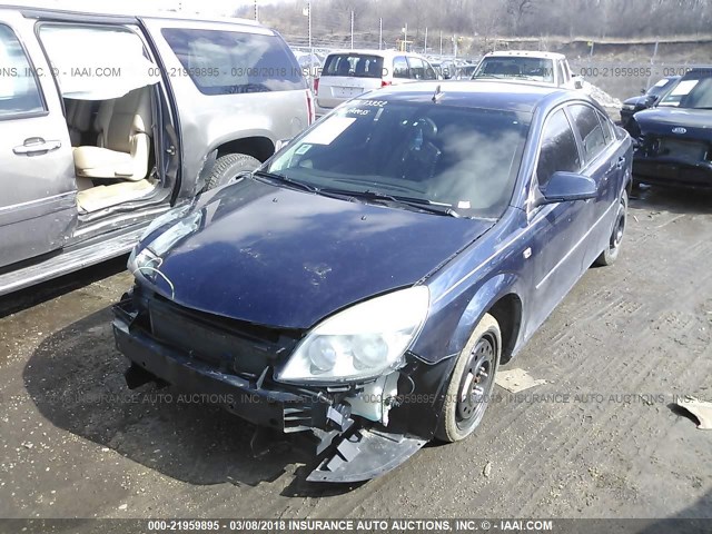 1G8ZS57BX8F249320 - 2008 SATURN AURA XE Dark Blue photo 2