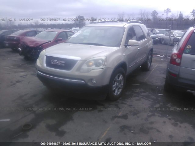 1GKEV33787J124754 - 2007 GMC ACADIA SLT-2 TAN photo 2