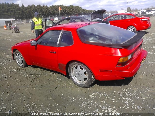 WP0AA0948GN450578 - 1986 PORSCHE 944 RED photo 3