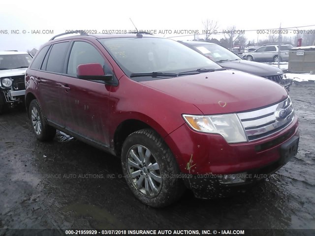 2FMDK4JC4ABA28214 - 2010 FORD EDGE SEL RED photo 1