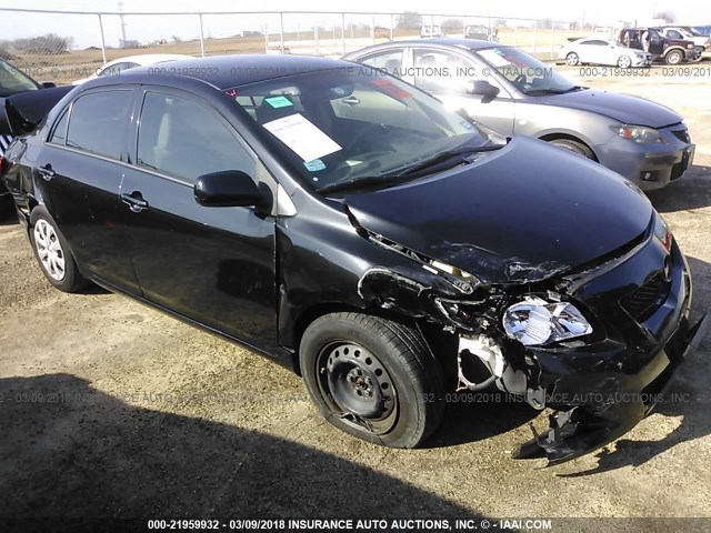 1NXBU4EE1AZ179292 - 2010 TOYOTA COROLLA S/LE/XLE BLACK photo 1