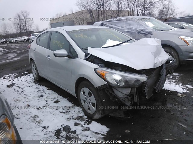 KNAFK4A6XE5180352 - 2014 KIA FORTE LX SILVER photo 1