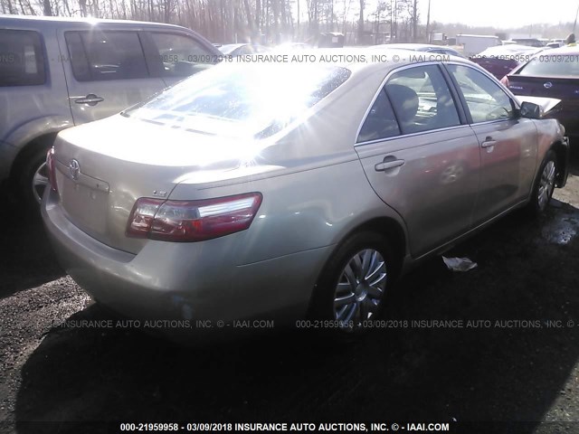 4T1BE46K07U594355 - 2007 TOYOTA CAMRY NEW GENERAT CE/LE/XLE/SE TAN photo 4