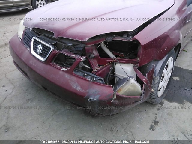 KL5JD52Z94K937298 - 2004 SUZUKI FORENZA S BURGUNDY photo 6