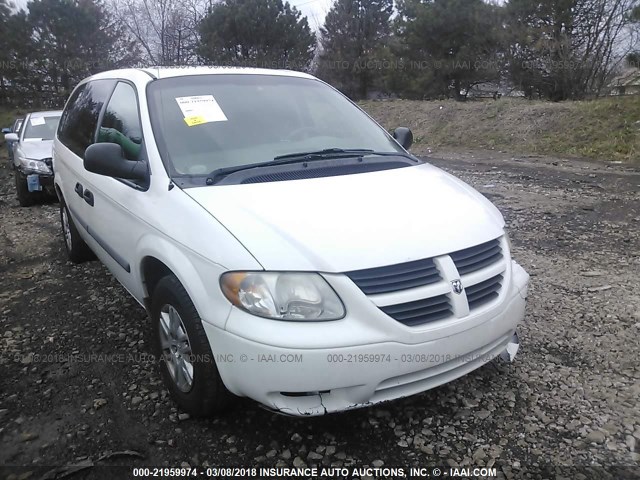 1D4GP24E66B675489 - 2006 DODGE GRAND CARAVAN SE WHITE photo 1