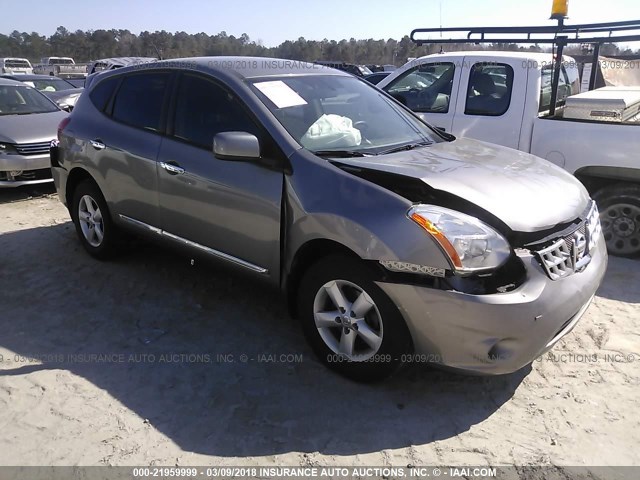 JN8AS5MT8DW506425 - 2013 NISSAN ROGUE S/SV GRAY photo 1