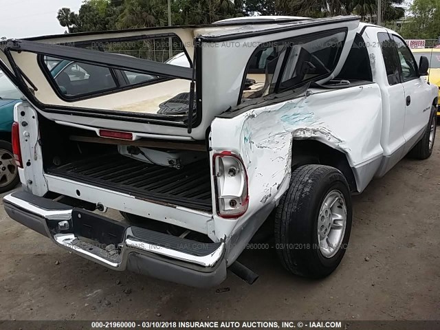 1B7GL22Y3WS510912 - 1998 DODGE DAKOTA WHITE photo 6