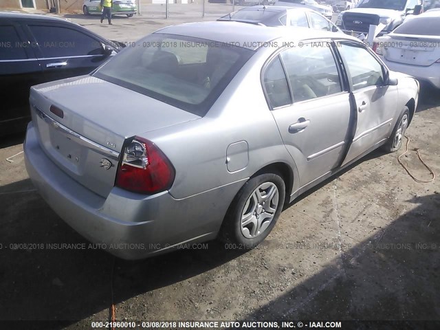 1G1ZS51F36F107995 - 2006 CHEVROLET MALIBU LS 银色 照片 4