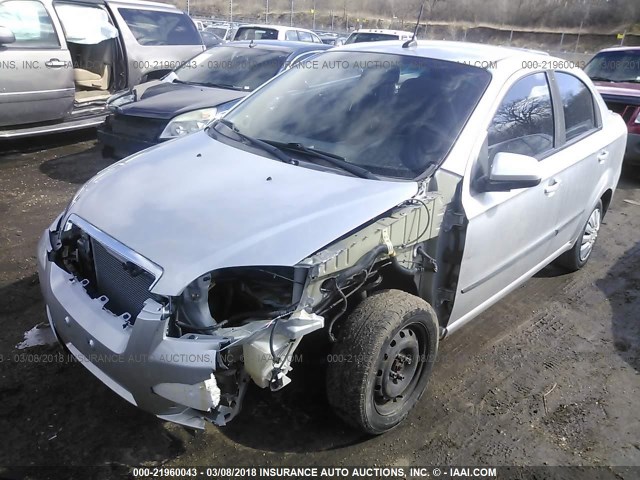 KL1TD5DE7BB154420 - 2011 CHEVROLET AVEO LS/LT 银色 照片 2