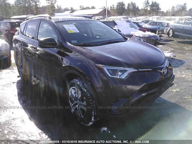 2T3BFREV6GW432260 - 2016 TOYOTA RAV4 LE PURPLE photo 1