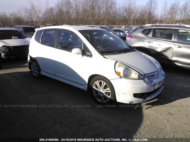 JHMGD38607S009078 - 2007 HONDA FIT S WHITE photo 1