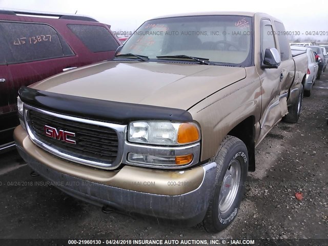 1GTEK19T5XE519027 - 1999 GMC NEW SIERRA K1500 GOLD photo 2