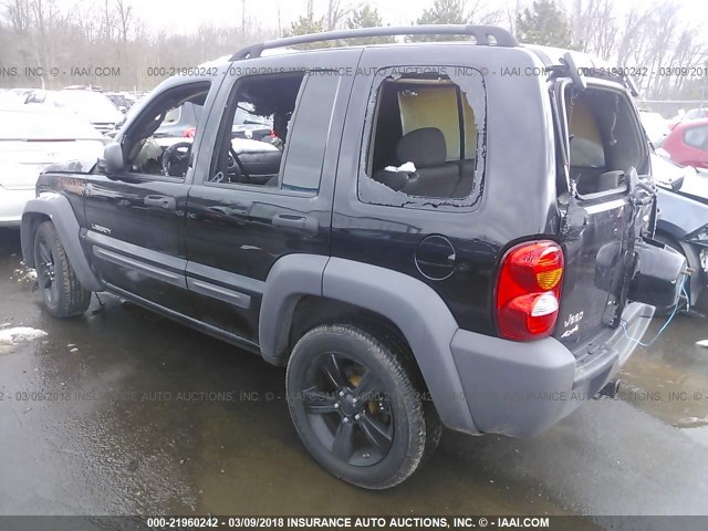 1J4GL48K94W100338 - 2004 JEEP LIBERTY SPORT 黑色 照片 3