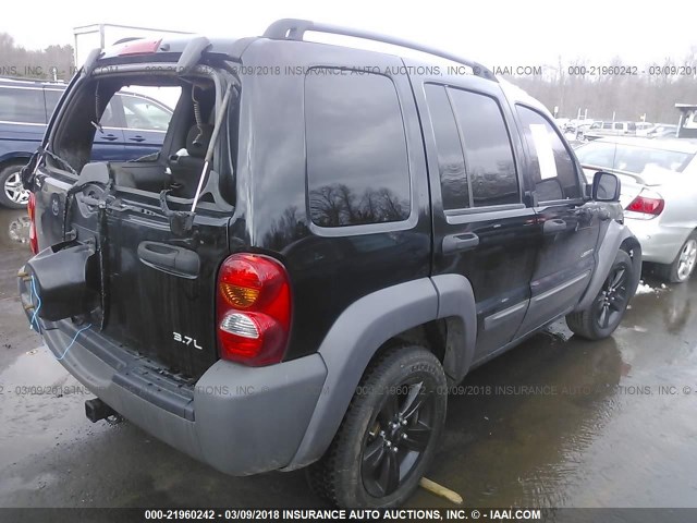 1J4GL48K94W100338 - 2004 JEEP LIBERTY SPORT 黑色 照片 4