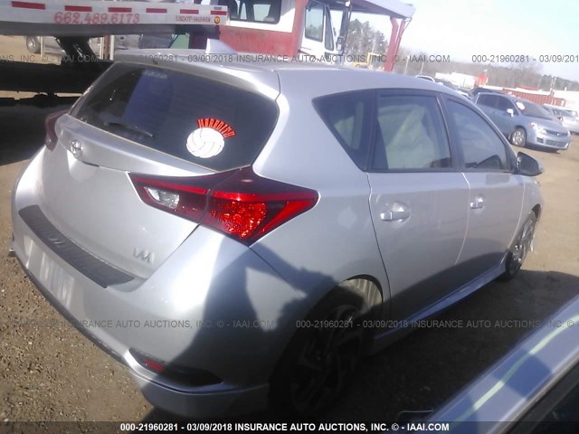 JTNKARJE2HJ534087 - 2017 TOYOTA COROLLA IM SILVER photo 4