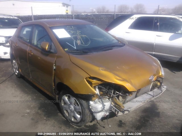 2T1KU40E09C042199 - 2009 TOYOTA COROLLA MATRIX  ORANGE photo 1