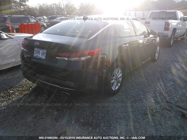 5XXGT4L37JG191113 - 2018 KIA OPTIMA LX/S BLACK photo 4