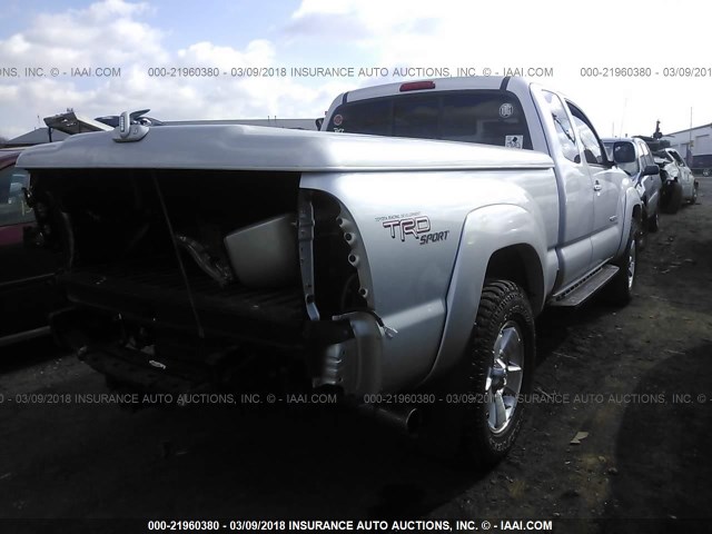 5TEUU42N28Z532397 - 2008 TOYOTA TACOMA ACCESS CAB Silber Foto 4