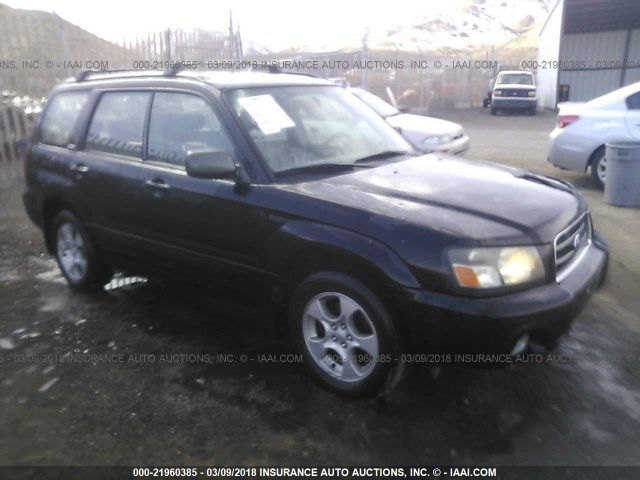 JF1SG65684H745077 - 2004 SUBARU FORESTER 2.5XS შავი ფოტო 1