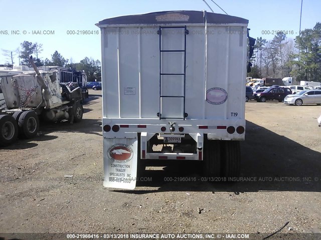 5TU124020FS000822 - 2015 CONSTRUCTION TRAILER SPEC HOPPER  WHITE photo 8