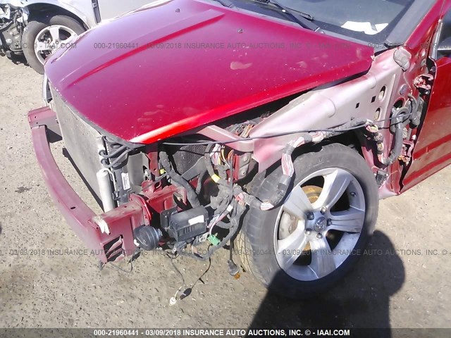 1B3CB3HA3AD566428 - 2010 DODGE CALIBER MAINSTREET RED photo 6