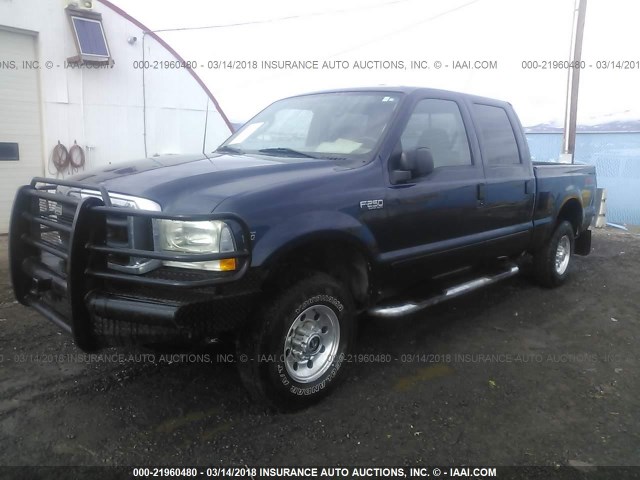 1FTNW21S73EB72632 - 2003 FORD F250 SUPER DUTY Dark Blue photo 2