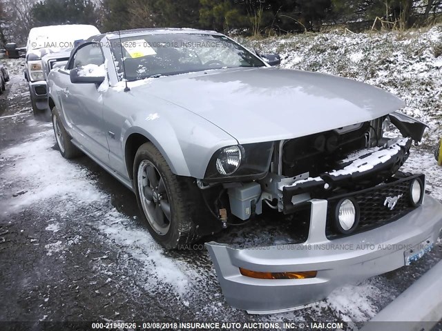 1ZVFT85H555192215 - 2005 FORD MUSTANG GT SILVER photo 1
