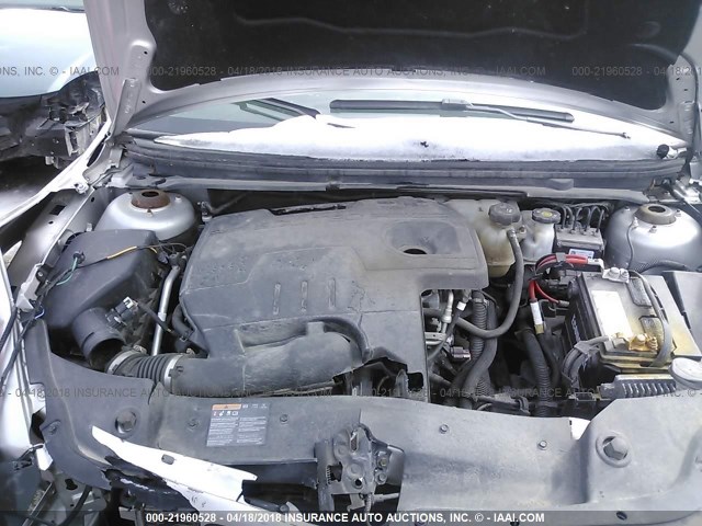 1G1ZE5E15BF351583 - 2011 CHEVROLET MALIBU LTZ 银色 照片 10