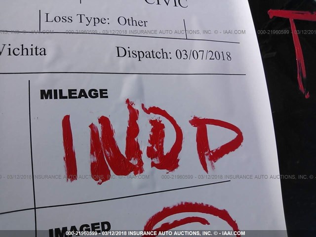 1HGEM22104L049023 - 2004 HONDA CIVIC DX VP ლურჯი ფოტო 7