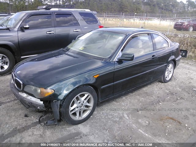 WBABD33434PL01997 - 2004 BMW 325 CI GREEN photo 2