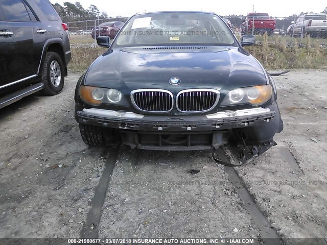 WBABD33434PL01997 - 2004 BMW 325 CI GREEN photo 6