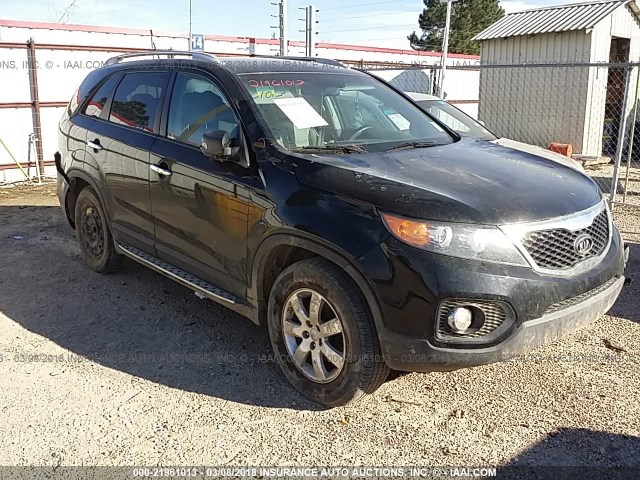 5XYKT4A60DG316458 - 2013 KIA SORENTO LX BLACK photo 1