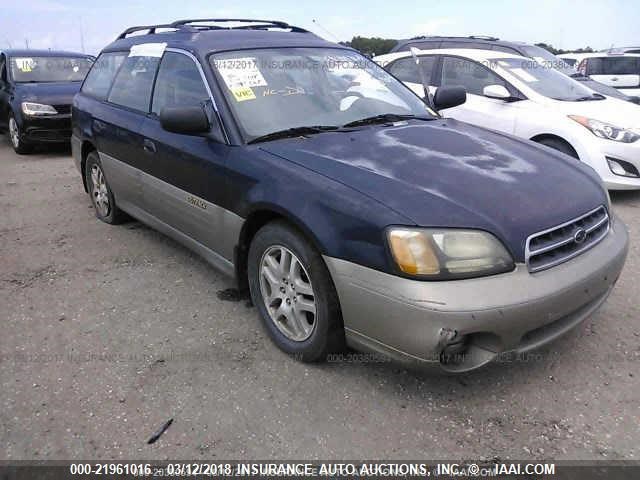 4S3BH675917645177 - 2001 SUBARU LEGACY OUTBACK AWP BLUE photo 1