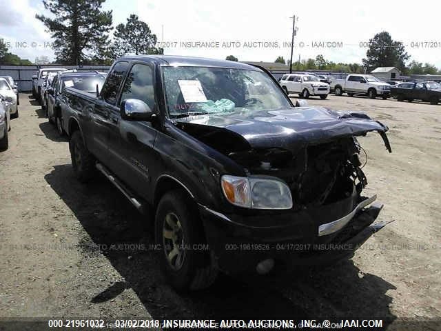 5TBRT34135S458051 - 2005 TOYOTA TUNDRA ACCESS CAB SR5 BLACK photo 1