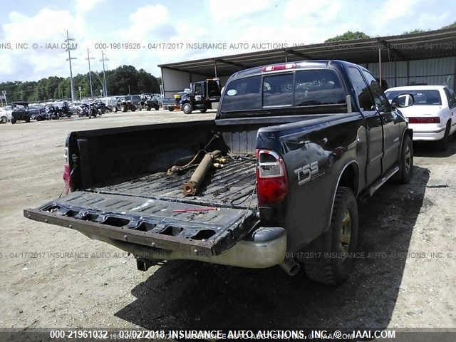 5TBRT34135S458051 - 2005 TOYOTA TUNDRA ACCESS CAB SR5 BLACK photo 4