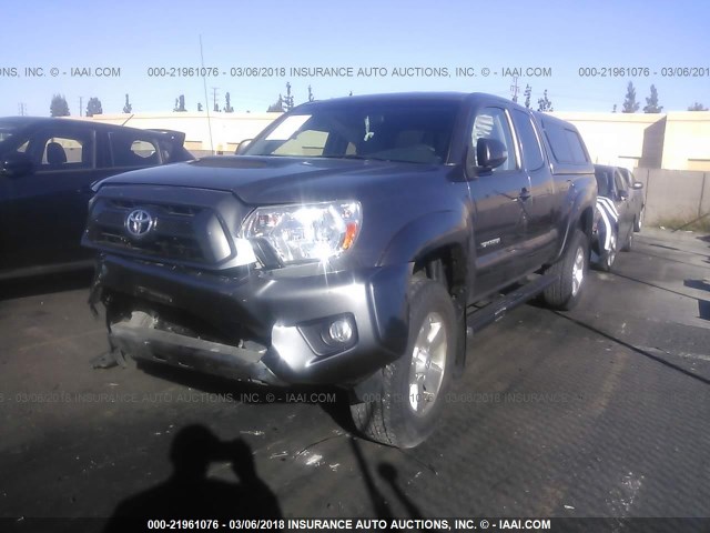 5TFTU4GN2FX068701 - 2015 TOYOTA TACOMA PRERUNNER ACCESS CAB GRAY photo 2