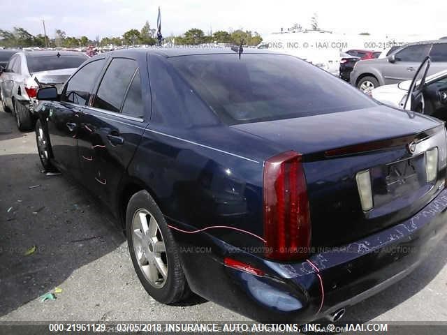 1G6DW677750173286 - 2005 CADILLAC STS BLUE photo 3