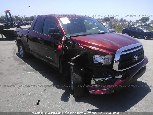 5TFRM5F13AX015366 - 2010 TOYOTA TUNDRA DOUBLE CAB SR5 RED photo 6