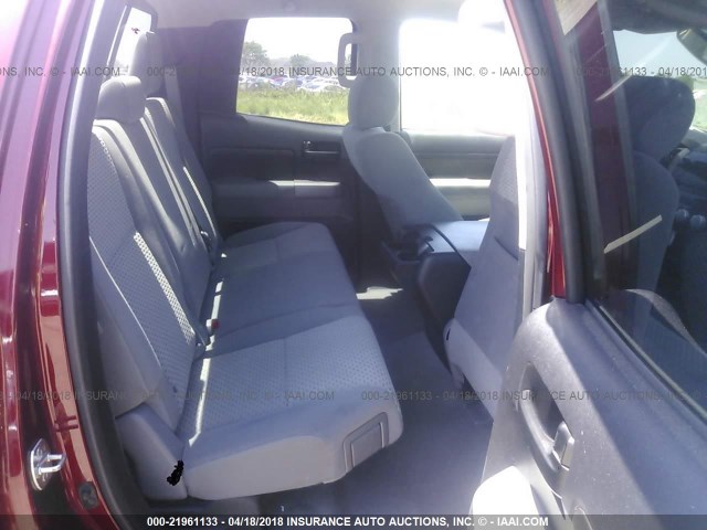 5TFRM5F13AX015366 - 2010 TOYOTA TUNDRA DOUBLE CAB SR5 RED photo 8