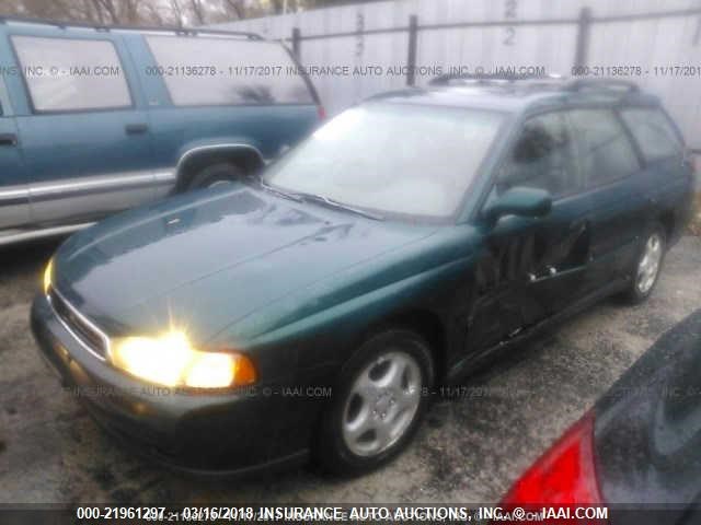 4S3BK6758T7307693 - 1996 SUBARU LEGACY GT GREEN photo 2