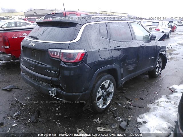 3C4NJDCB8JT199746 - 2018 JEEP COMPASS LIMITED BLACK photo 4