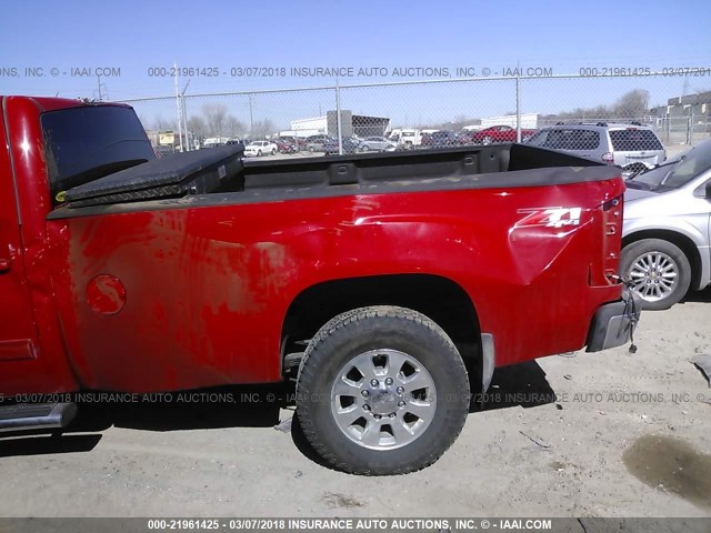 1GT424E88DF126210 - 2013 GMC SIERRA K3500 SLT RED photo 7