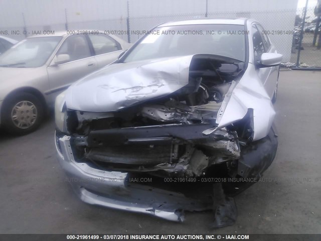 1HGCP36818A037959 - 2008 HONDA ACCORD EXL SILVER photo 6