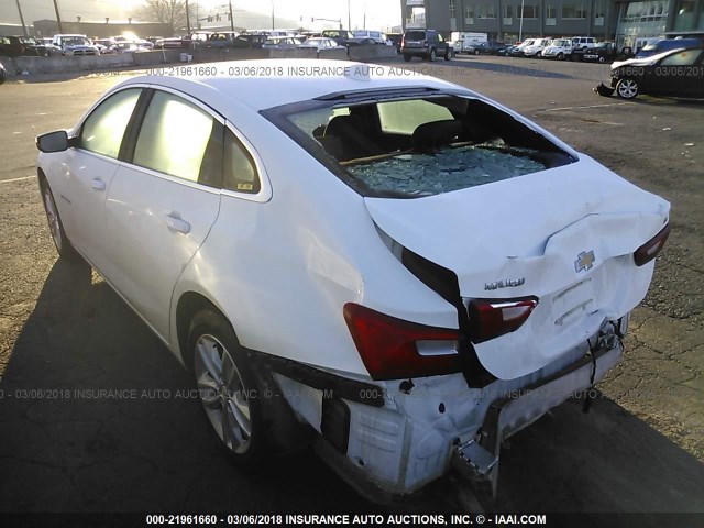 1G1ZE5ST5HF256861 - 2017 CHEVROLET MALIBU LT WHITE photo 3