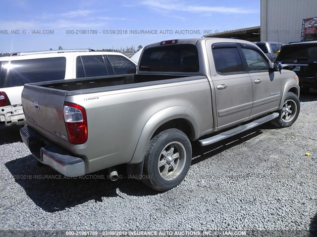 5TBDT44115S484955 - 2005 TOYOTA TUNDRA DOUBLE CAB SR5 GOLD photo 4